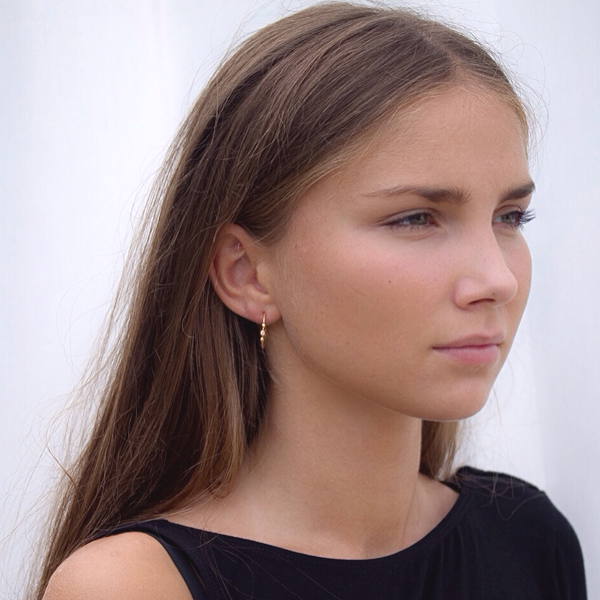 George Stevenson smart Berri Lady Globosa - hoops, 20 mm , Rosa fg sølv (Udsalg)