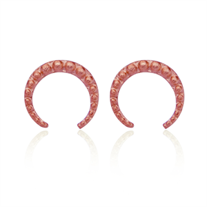 Miss Zingi, Horn Ørestikker, rosa fg sølv 