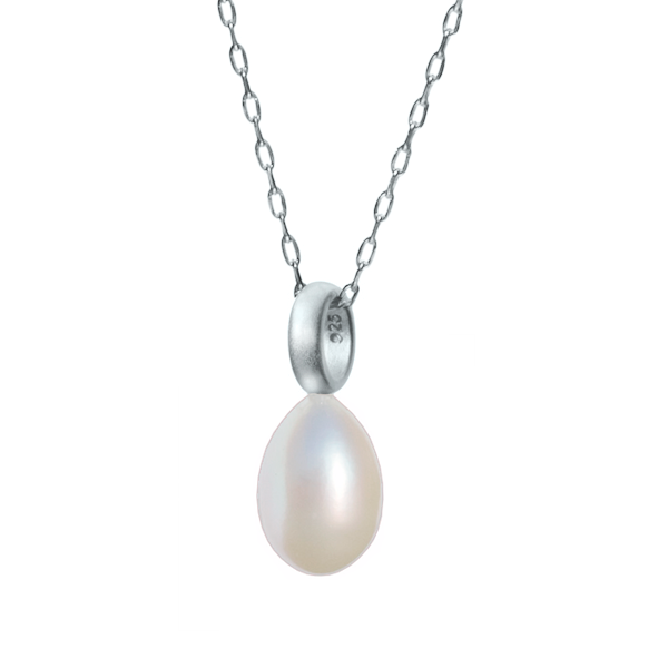 Hvid perle med ægte