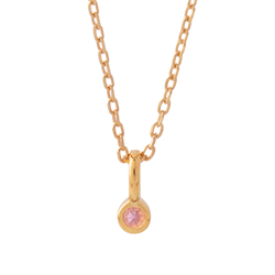 Petit Gems - Pink Safir halskæde