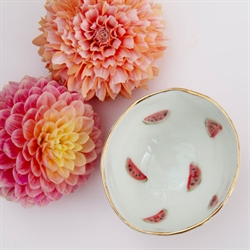 Keramik smykkeskål med vandmelon